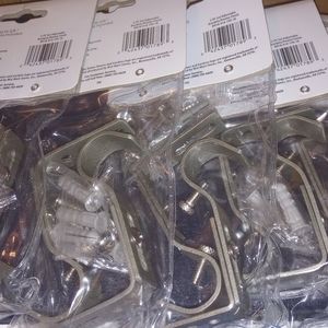 Pewter Finish Adjustable Brackets and Holdbacks